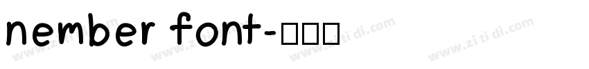 nember font字体转换